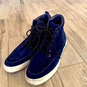 Cafe suede blue shoes